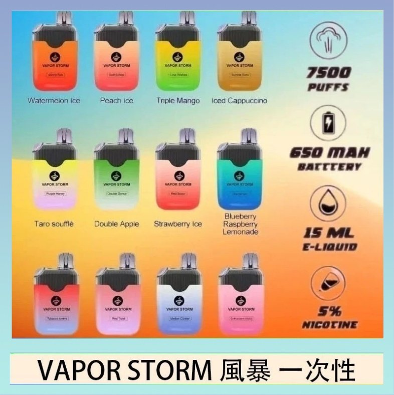 Vapor Storm風暴 Vapor Storm風暴電子煙7500口(5%)一次性
