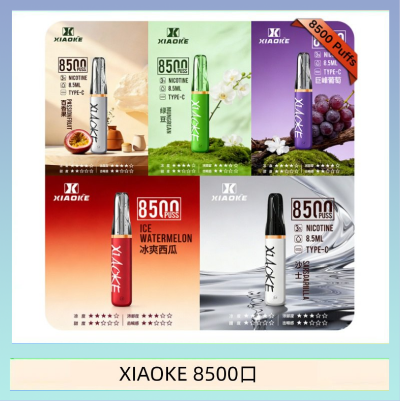 梟客XIAOKE一次性電子菸拋棄式8500口